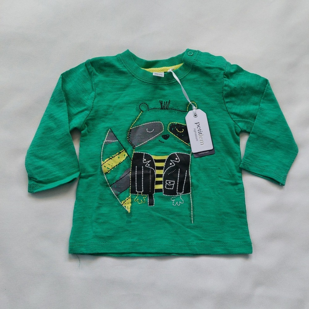 Petit Lem Baby Boys Little Rebel‎ Te Green 6 Moonts